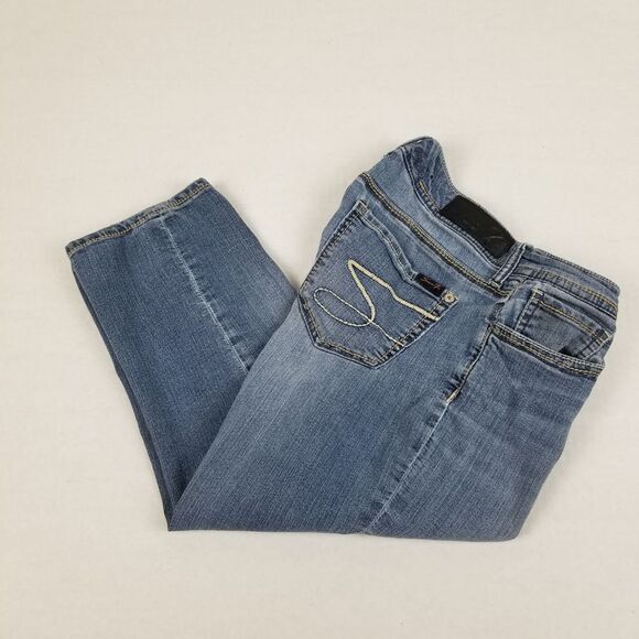 Seven7 Blue Denim‎ Capri Pants Size 6 - Picture 1 of 9